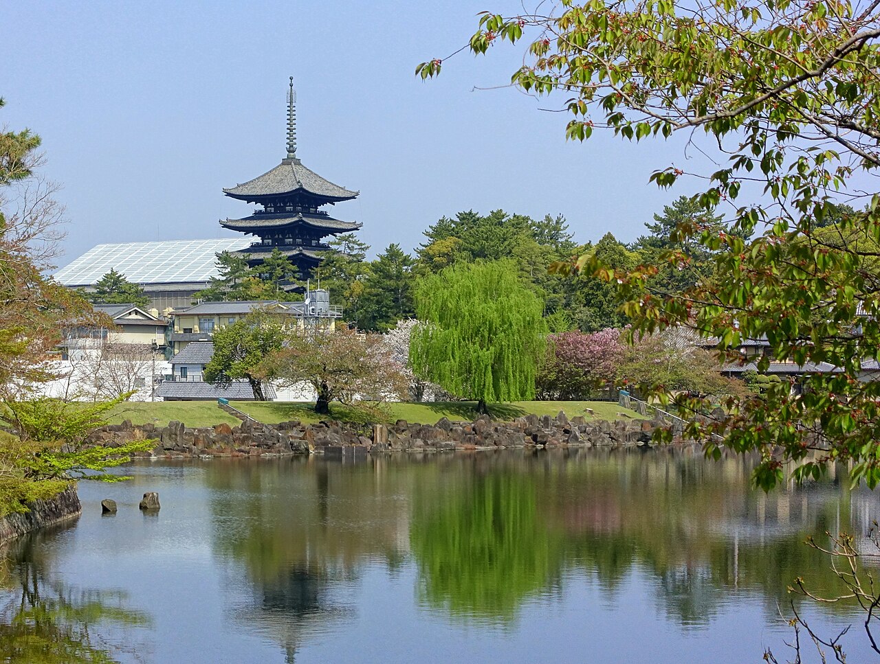 Kofuku-ji five storied pagoda Nara Japan ancient temple