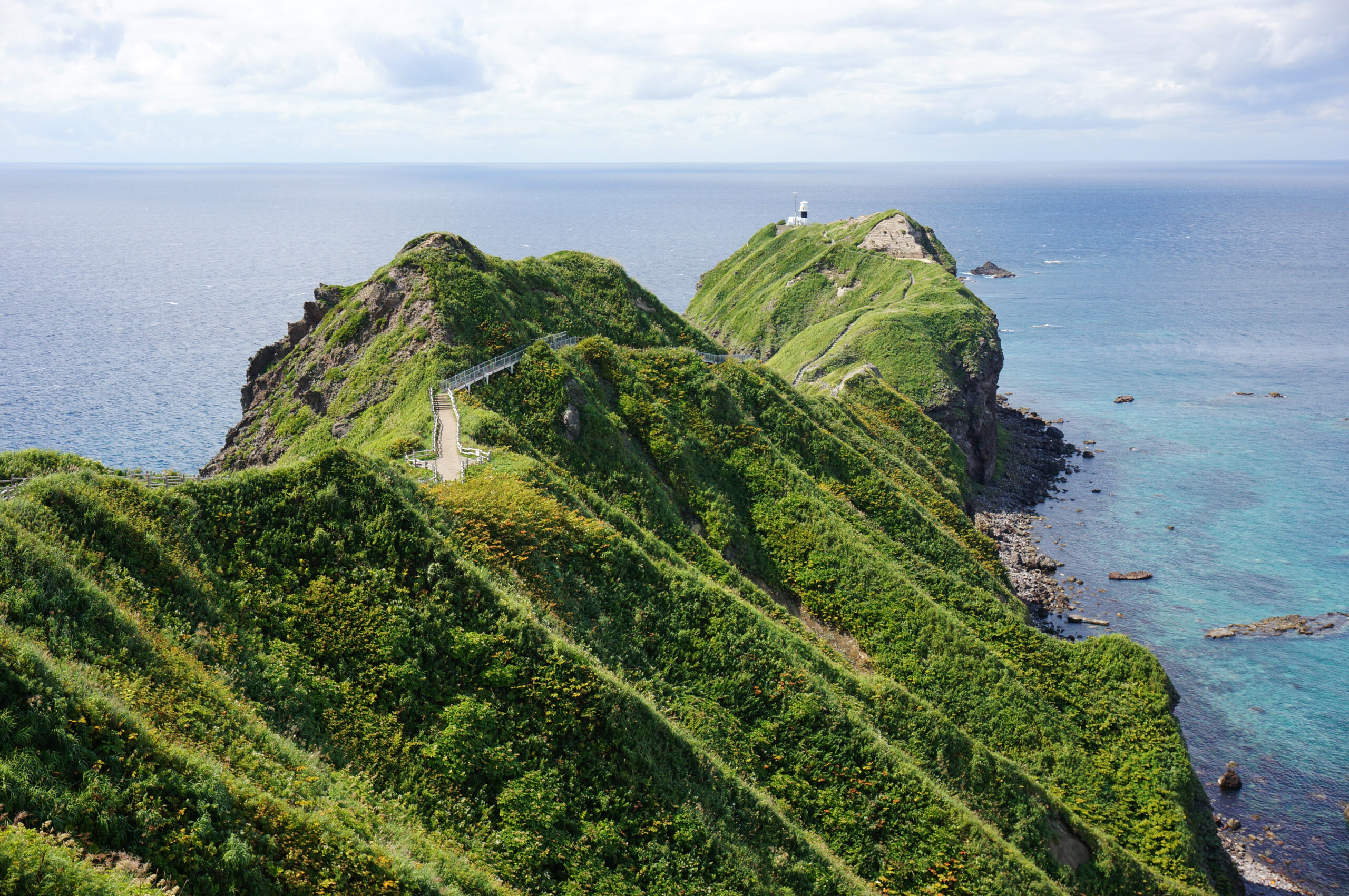 Coastal cliffs of the Shakotan Peninsula, Hokkaido