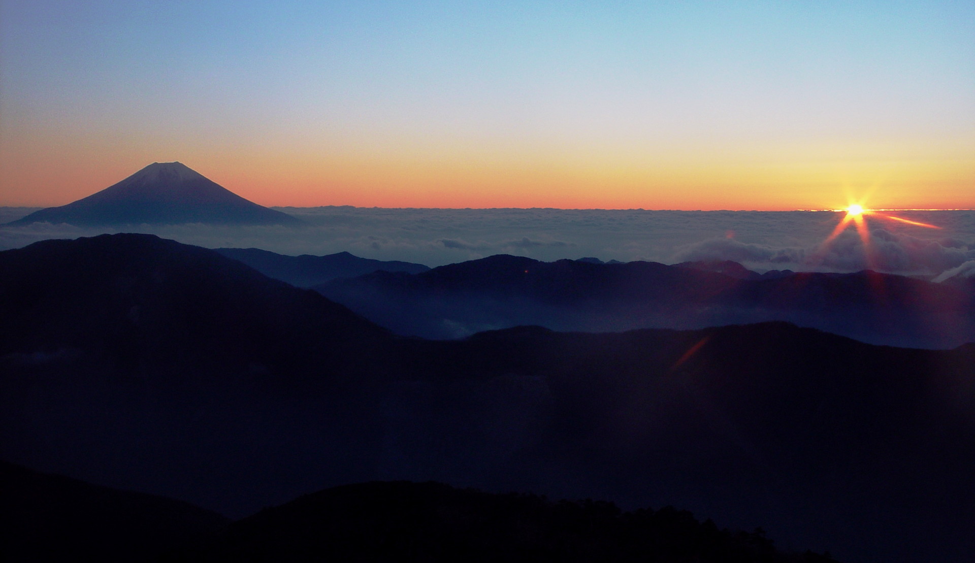 Mount Fuji from Mount Chausu