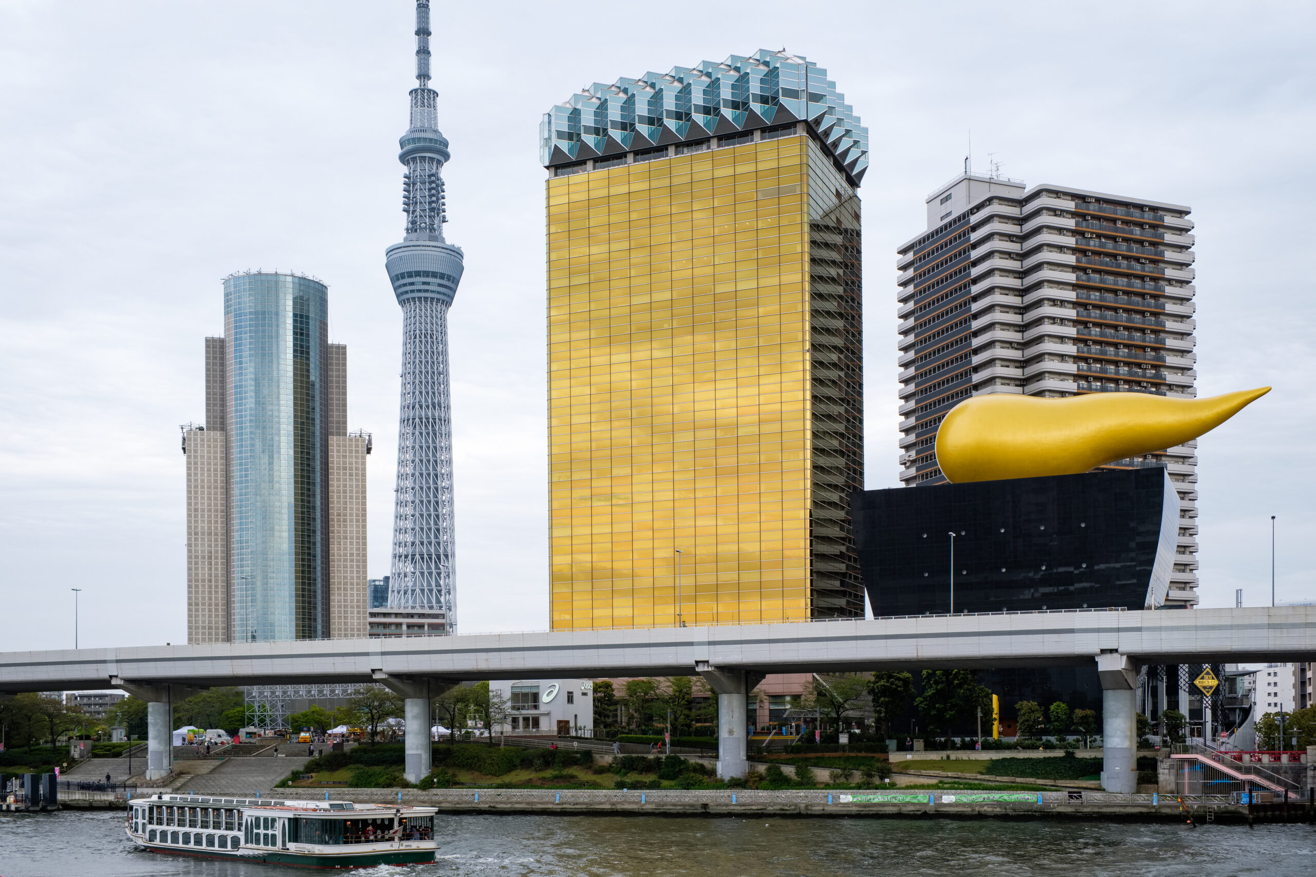Tokyo Skytree tower rising above the city