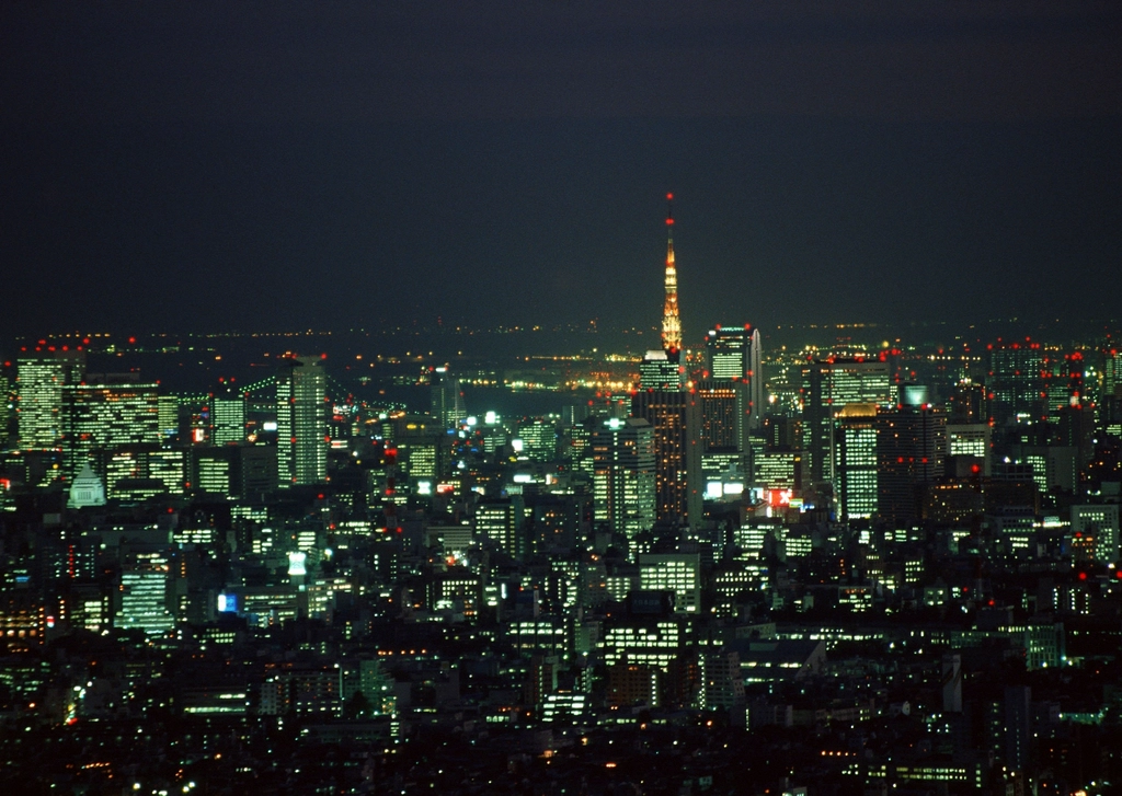 Tokyo skyline at night